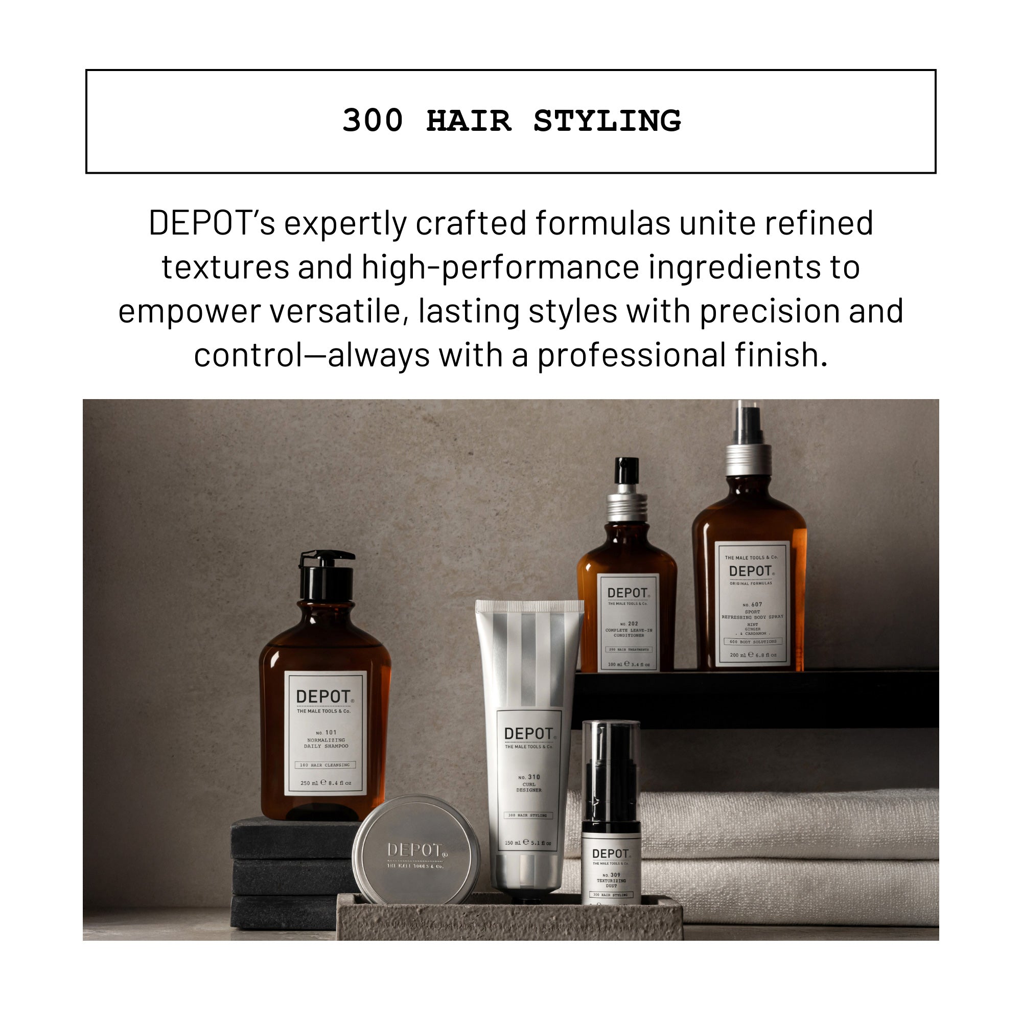 NO. 302 CLAY POMADE – Depot Male Tools